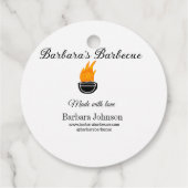 バーベキューレストランキッチンソーシャルメディアWebサイトn フェイバータグ (裏面)