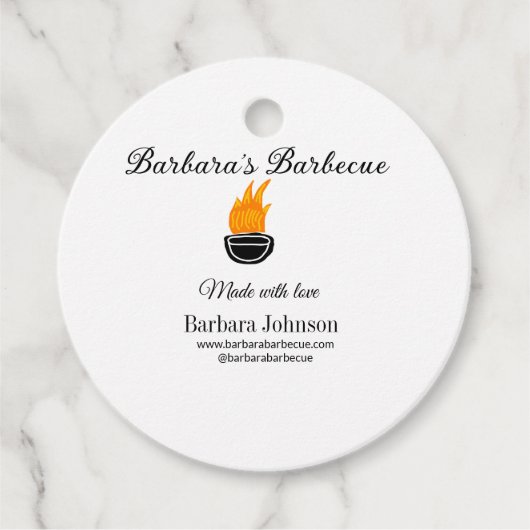 バーベキューレストランキッチンソーシャルメディアWebサイトn フェイバータグ (正面)