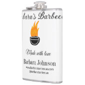 バーベキューレストランキッチンソーシャルメディアWebサイトn フラスク (左)