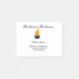 バーベキューレストランキッチンソーシャルメディアWebサイトn ポストイット