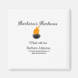 バーベキューレストランキッチンソーシャルメディアWebサイトn マグネット