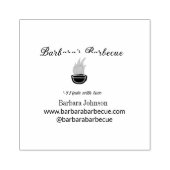 バーベキューレストランキッチンソーシャルメディアWebサイトn ラバースタンプ (インプリント)