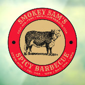 バーベキューレストランテンプレート ウィンドウサイン (シート3)