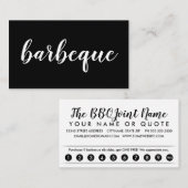 バーベキューロイヤリティパンチカード ロイヤリティカード (正面/裏面)