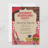バーベキュー卒業パーティー 招待状 (正面)