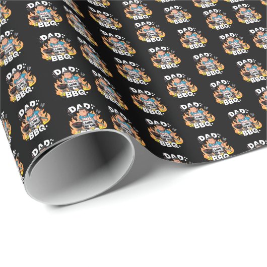 バーベキュー卿最高のパパ父の日 ラッピングペーパー (ロールコーナー)