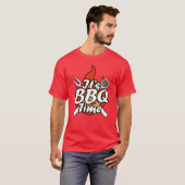 バーベキュー大好きな女の子のための面白い格言ギフト Tシャツ (正面フル)
