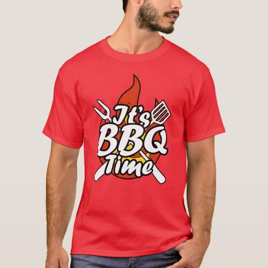 バーベキュー大好きな女の子のための面白い格言ギフト Tシャツ (正面)