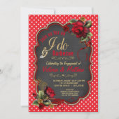 バーベキュー婚約パーティ 招待状 (正面)