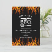 バーベキュー庭パーティー 招待状 (スタンド正面)