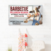 バーベキュー牛の焼きエビ 横断幕 (インサイチュ)