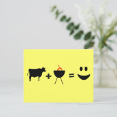 バーベキュー牛肉ハッピー ポストカード (スタンド正面)