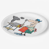 バーベキュー紙プレート ペーパープレート (アングル)