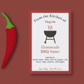 バーベキュー素朴ソースBBQボトルラベルシール ワインラベル