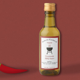 バーベキュー素朴ソースBBQボトルラベルシール ワインラベル