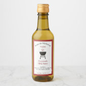 バーベキュー素朴ソースBBQボトルラベルシール ワインラベル (正面)