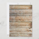 バーベキュー誕生日ウッドスモキンホットバーベキュー 招待状 (裏面)