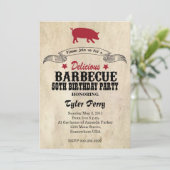 バーベキュー誕生日パーティー 招待状 (スタンド正面)
