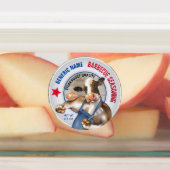 バーベキュー調味牛焼きエビ ラベル (貼付)