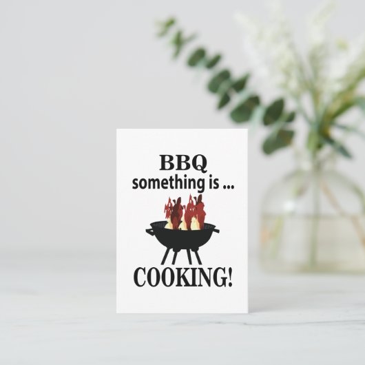 バーベキュー調理師シェフBBQ 名刺 (スタンド正面)