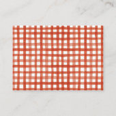 バーベキュー赤ちゃんシャワーベビー エンクロージャーカード (裏面)