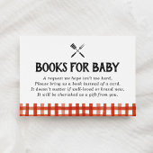 バーベキュー赤ちゃんシャワーベビー エンクロージャーカード