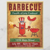 バーベキュー7月4日クックアウト チラシ (裏面)