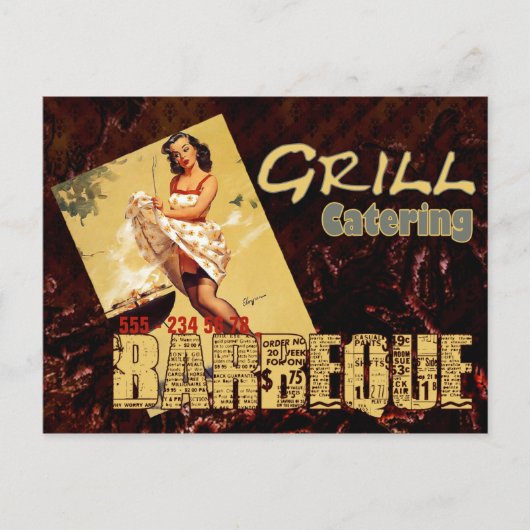 バーベキュー – はがき (正面)