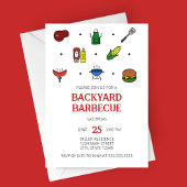 バーベキュー アイコン パーティー 招待状