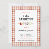 バーベキュー ウェディング シャワー 招待状 I DO BBQ (正面)