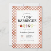 バーベキュー ウェディング シャワー 招待状 I DO BBQ (正面)