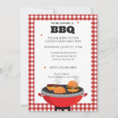 バーベキュー・クックアウト・グリルパーティー 招待状 (正面)