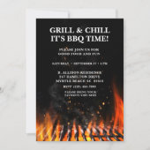 バーベキュー クックアウト グリル サマー 招待状 (正面)