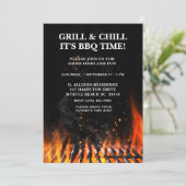 バーベキュー クックアウト グリル サマー 招待状 (スタンド正面)