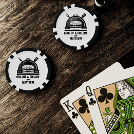バーベキュー グリリン&チリン バチェラーパーティー ポーカーチップ