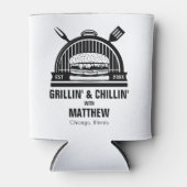 バーベキュー グリリン & チリン バチェラーパーティー 缶クーラー (正面)