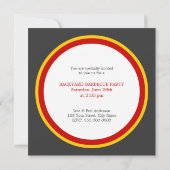 バーベキュー・グリル・パーティーの招待状 招待状 (裏面)