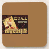 バーベキュー – コルクコースター コースター (正面)