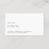 バーベキュー | シェフ | レストランのオーナー 名刺 (裏面)