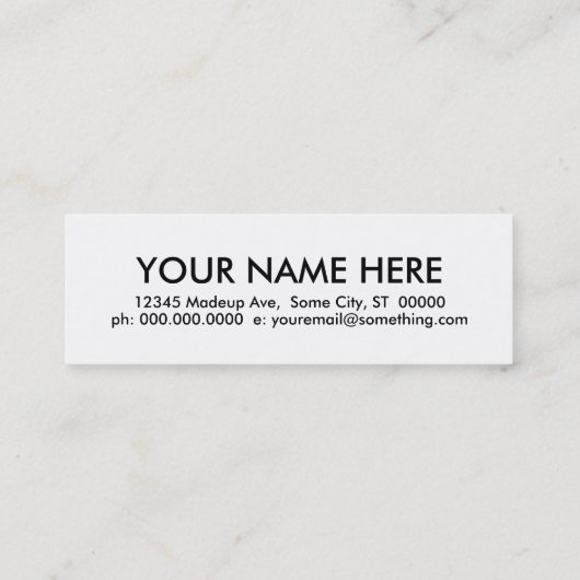 バーベキュー スキニー名刺 (裏面)