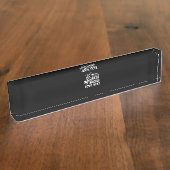 バーベキュー・スモーキング・ピットマスター ギフト 飲む ビール スモーク 肉 デスクネームプレート (側面)