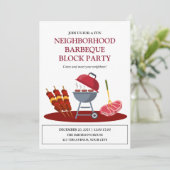 バーベキュー ネイバーhood 楽しいブロックパーティー 招待状 (スタンド正面)