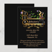 バーベキュー パーティーのご招待 招待状 (正面/裏面)