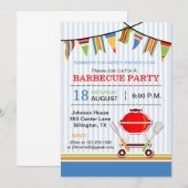 バーベキュー パーティーのご案内 招待状 (正面/裏面)