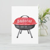 バーベキュー パーティーの招待状 招待状 (スタンド正面)