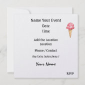 バーベキュー・パーティー - 7月4日 招待状 (裏面)