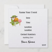 バーベキュー - ピクニック - パーティー - SRF 招待状 (裏面)