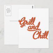 バーベキュー ポストカード (正面/裏面)