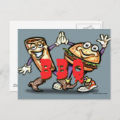 バーベキュー ポストカード (正面/裏面)