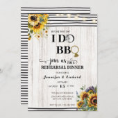 バーベキュー |リハーサルディナー |カップルのシャワー 招待状 (正面/裏面)